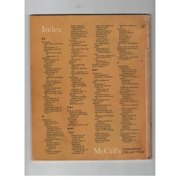 Vintage Magazine Special Issue McCall's Company Cookbook 1965 Recipes Decor - Picture 2 of 5